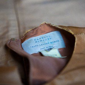Barneys NY Vintage Gold Silk Dress